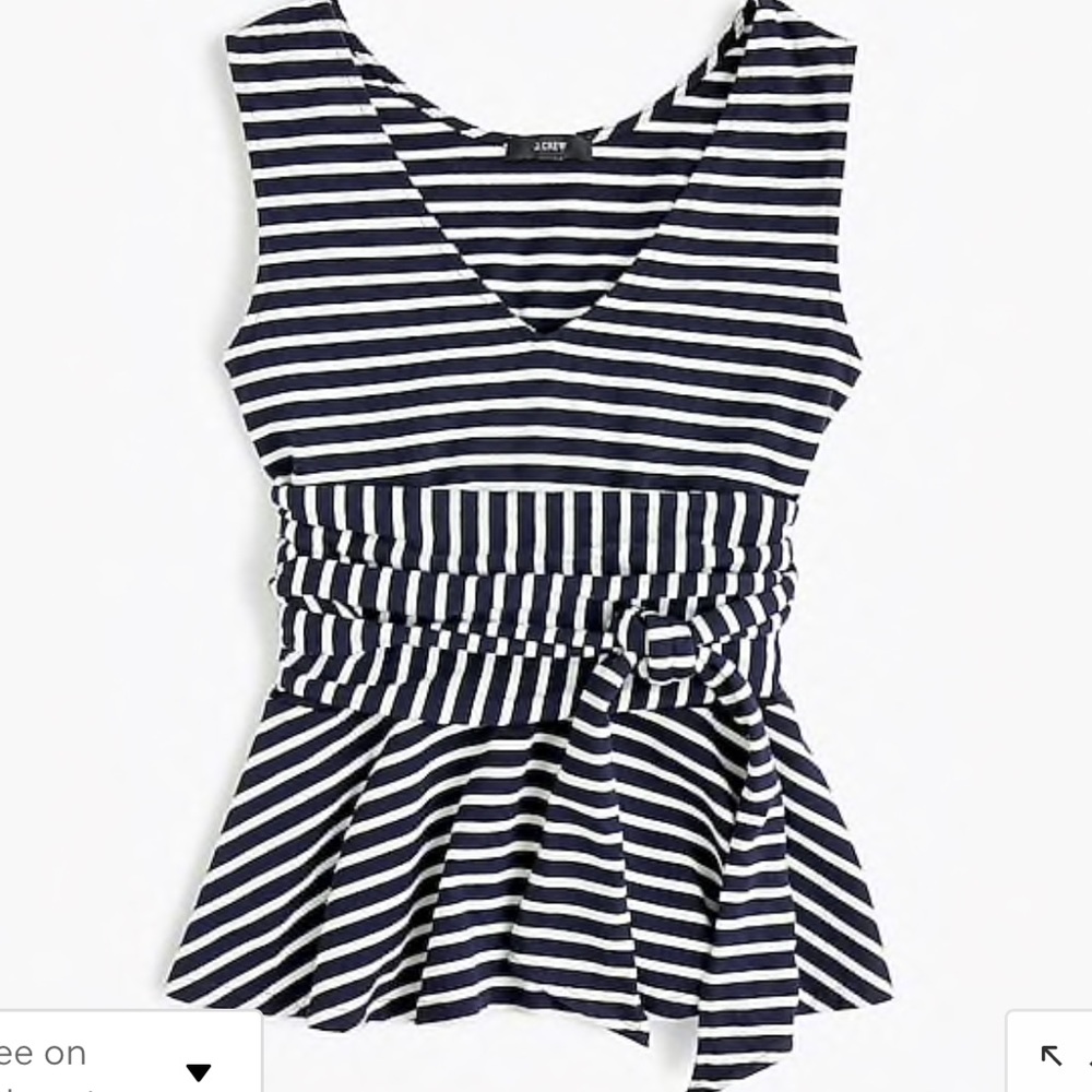 New without tags! Jcrew wrap peplum top